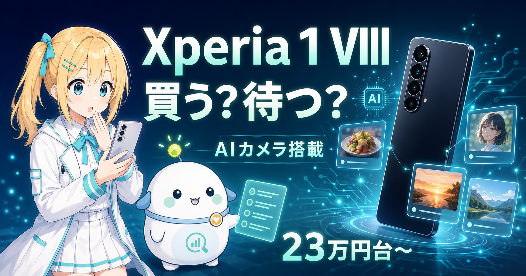 ソニー、Xperia 1 VIII…って何？について、すまラボが普通の人向けに整理しているサムネイル